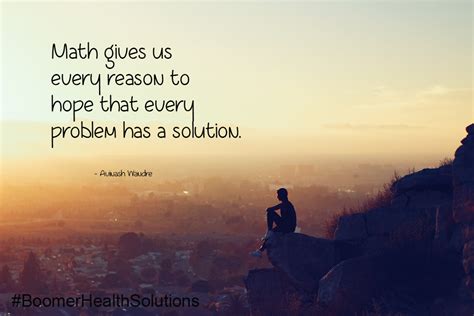 ‘There are many solutions that give me hope’ .